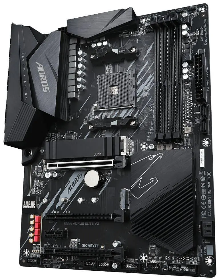 Материнская плата Gigabyte B550 Aorus Elite V2 (B550 AORUS ELITE V2) (Socket AM4, AMD B550, ATX) Б/у - фото 2