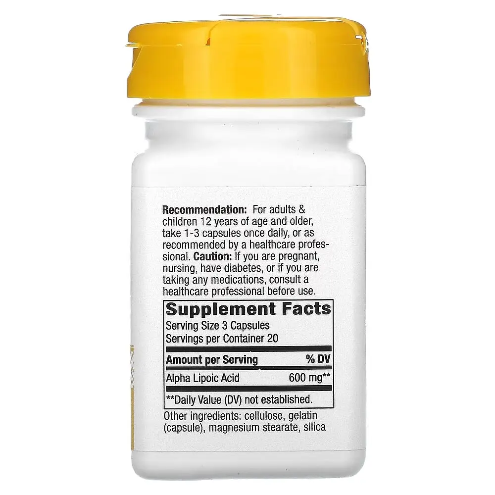 Альфа-ліпоєва кислота Nature's Way Alpha Lipoic Acid 600 mg, 60 капсул - фото 2