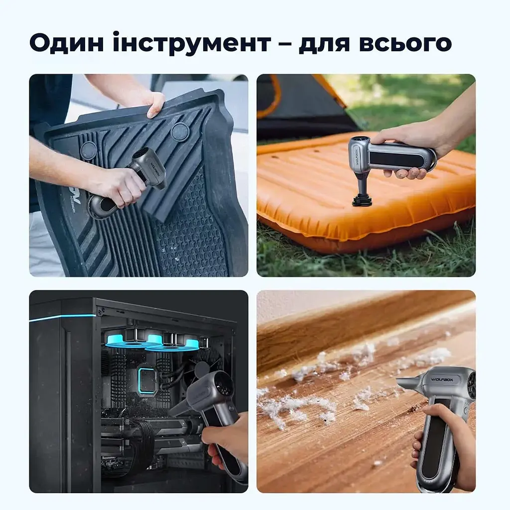 Бездротовий повітродув Wolfbox MF100 130000RPM 200g force (MF100) - фото 8