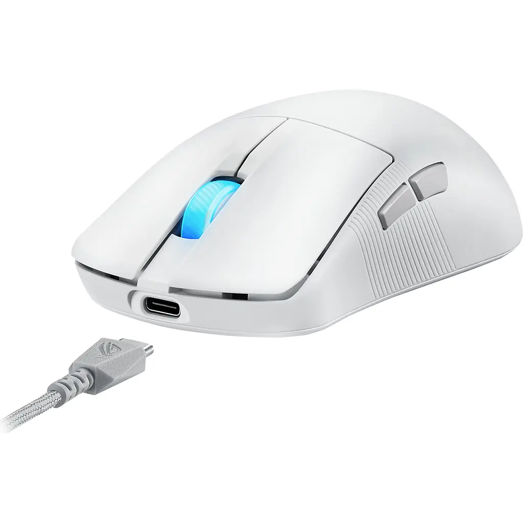 Миша Asus ROG Harpe Ace Mini Wireless White (90MP03Z0-BMUA10) [116833] - фото 9