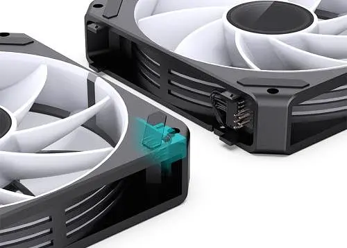 Вентилятор 120 мм, Jonsbo ZG-120BR, Black, 3 шт, 120x120x25 мм, RGB підсвічування, 500-1500 об/хв, 23.8-36.8 дБ, 4-pin (PWM) / 3-pin (RGB) - фото 3