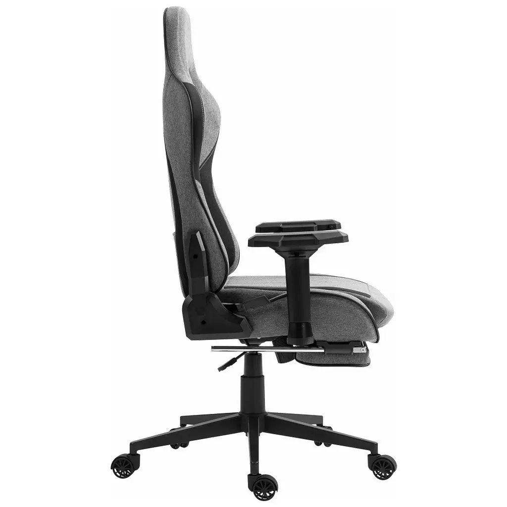 Кресло игровое GT Racer X-2308 Gray/Black (X-2308 Fabric Gray/Black) - фото 4