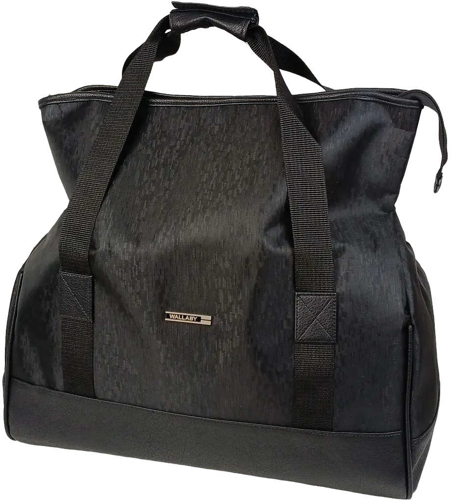 Сумка дорожня саквояж Wallaby 25L поліестер штучна шкіра Чорний - фото 3