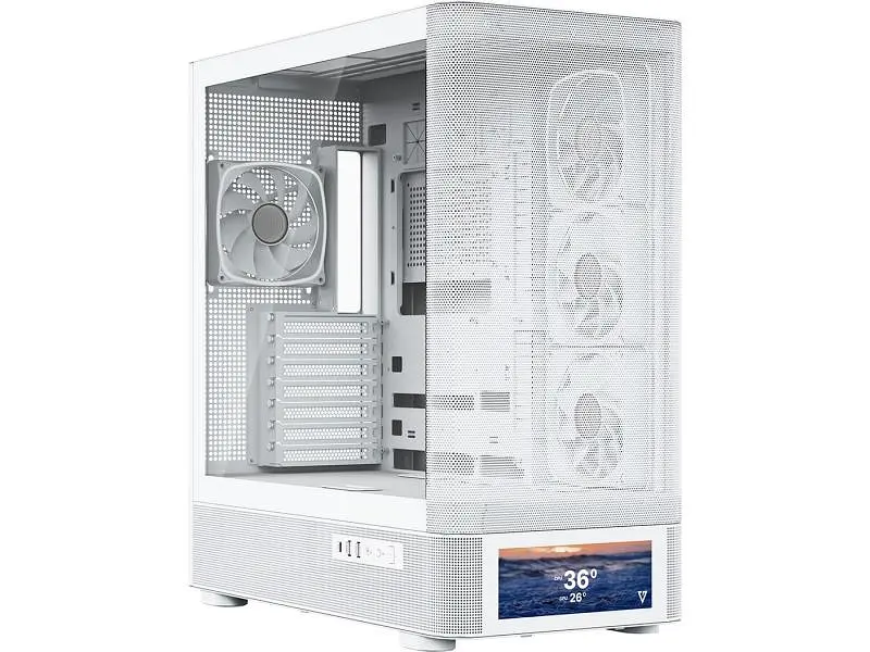 Корпус MODECOM VOLCANO AQ500 ARGB MIDI WHITE (MC-A-AQ500-4FA-W) - фото 2