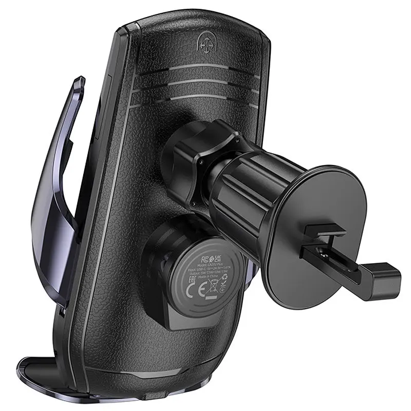 Автодержатель с БЗП Hoco CA202 Plus Black - фото 4