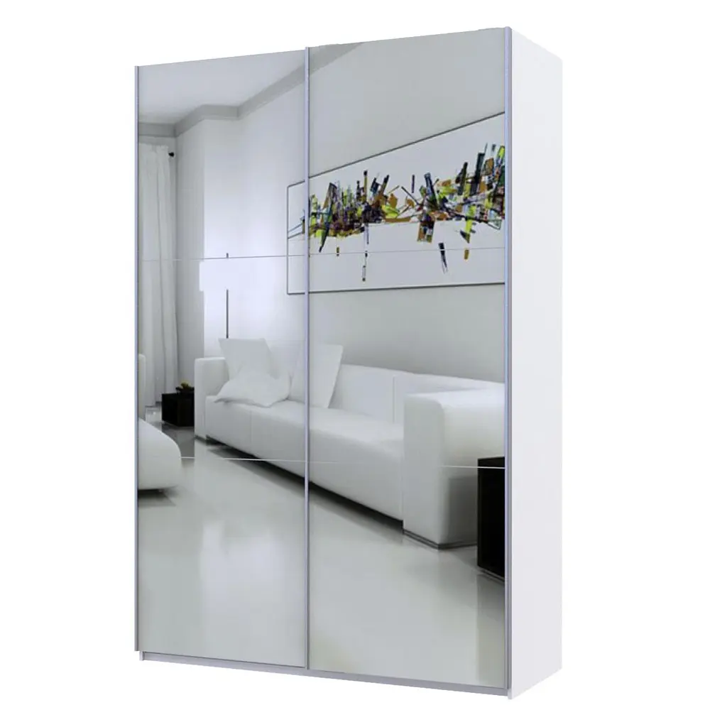 Шафа-купе Doros G-Caiser 2 дзеркала/3 частини 160х60х240 см Білий (42002102) - фото 4