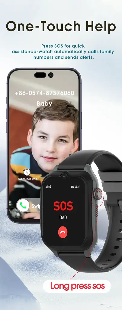 Смарт-годинник дитячий Wonlex CT27 Original Годинник-телефон з відеодзвінком GPS і SIM-картою, геопаркан (19533) - фото 4