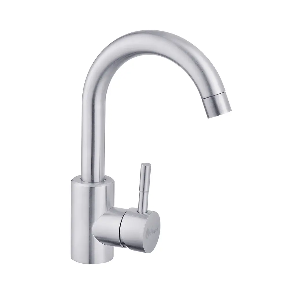 Змішувач для раковини Agua Acero-INOX011 CV023287 Хром матовий