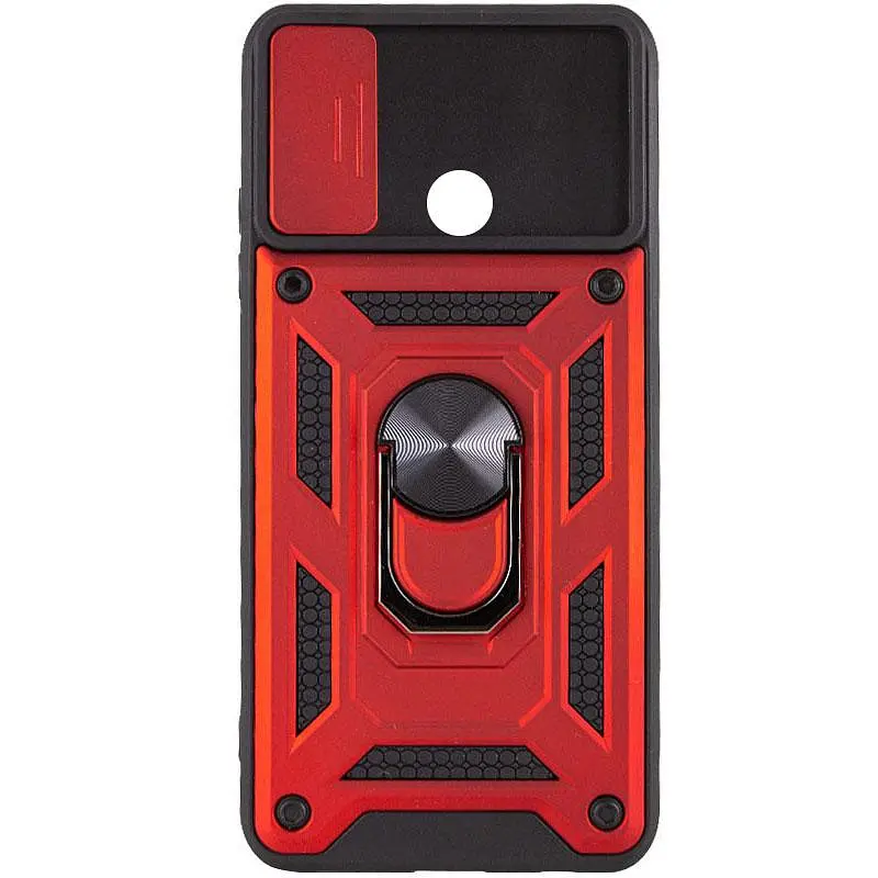 Чехол Ummi Camshield Serge Ring для Xiaomi Redmi 9C / Redmi 10A Красный / Red - фото 2