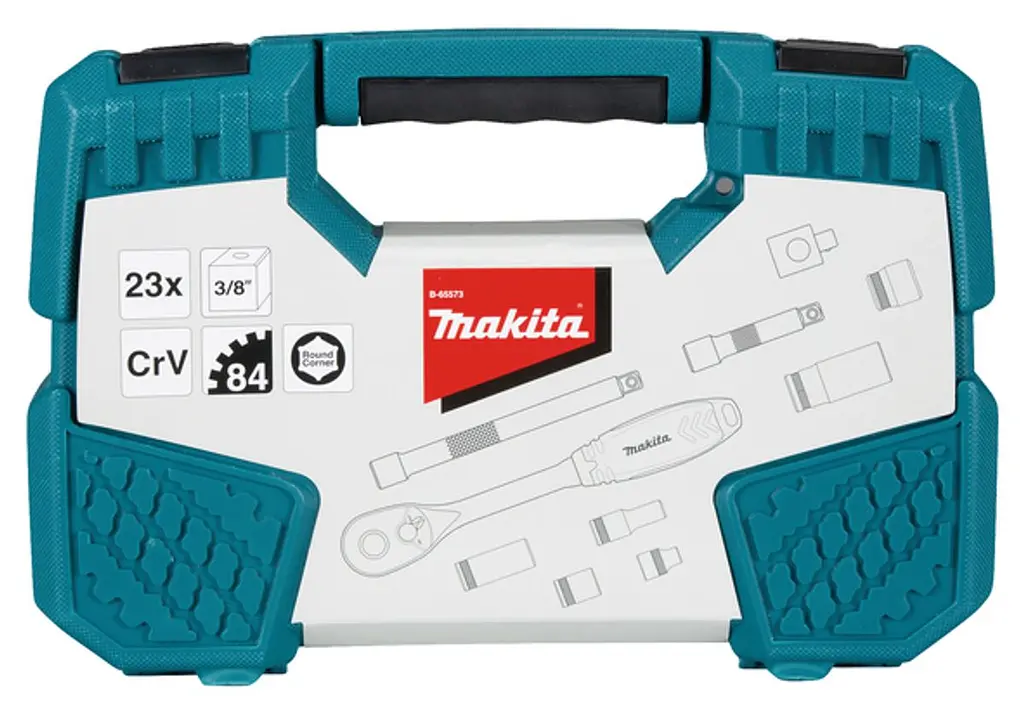 Набір головок торцевих з тріскачкою (23 предмети) Makita B-65573 - фото 6