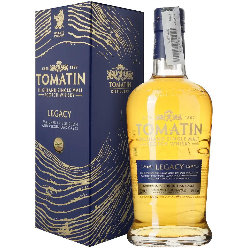 Віскі Tomatin Legacy в подарунковій упаковці 43% 0.7 л
