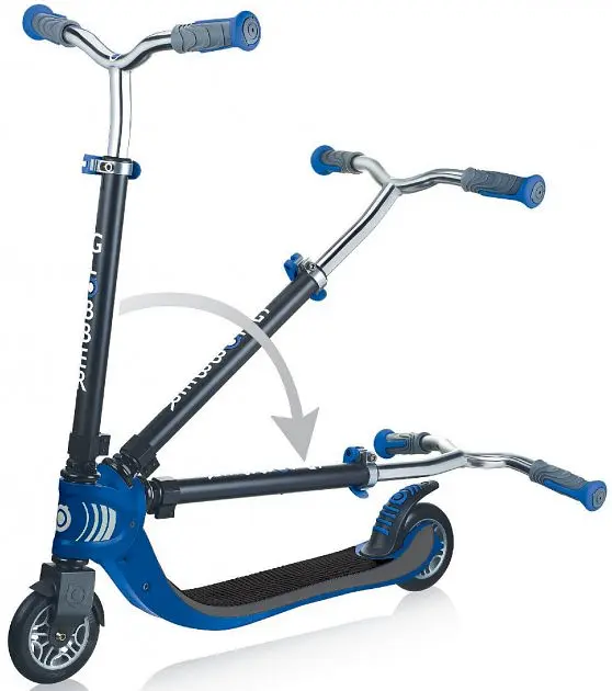 Самокат Globber Flow Foldable 125 чорний з синім (473-100) - фото 4
