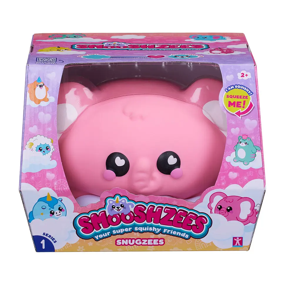 Коллекционная игрушка-антистресс "Слон Баблз" Smooshzees 08232 серии "Snugzees" - фото 7