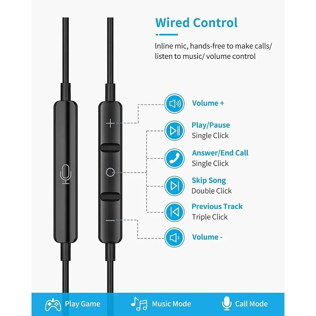 Навушники USB Type C HiFi з мікрофоном та регулятором гучності - фото 3