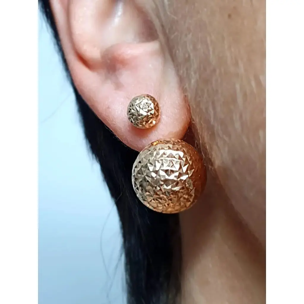 Золоті сережки Favoritum з алмазною гранню. 210336_15_А - фото 2