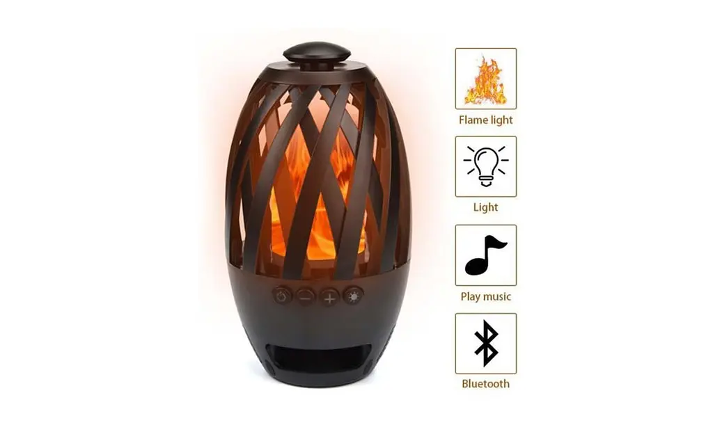 Портативна колонка SUNROZ Flame Atmosphere BTS-596 LED Black - фото 4