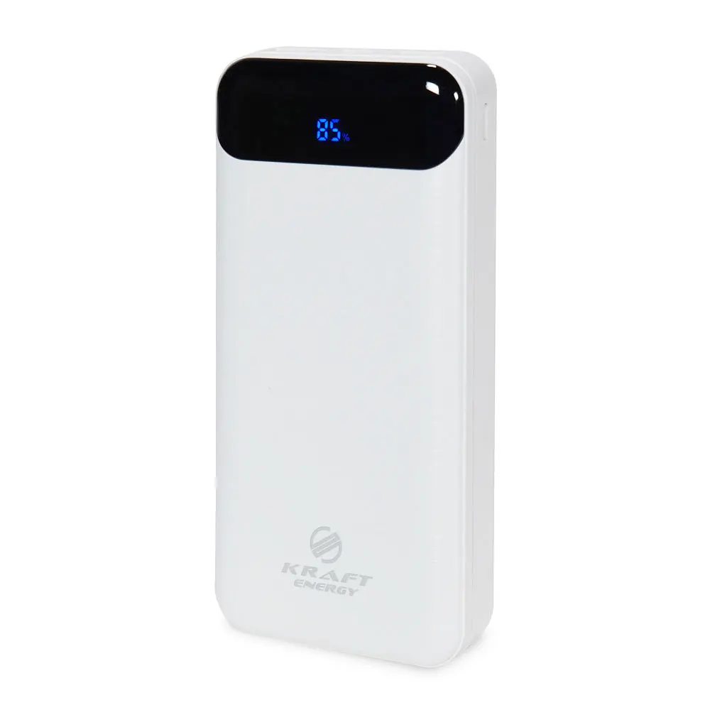 Повербанк 20000mAh Power Bank Kraft TPB-2020 White 22.5W QC3.0 (43-00049) - фото 2
