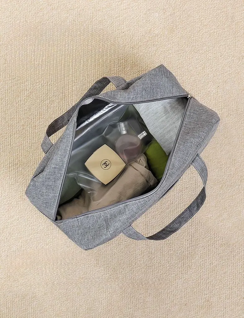 Дорожная сумка для путешествий и спорта с отделением для обуви 15 л-35×16×27 см— сумка-органайзер чёрная KT8003406 - фото 5