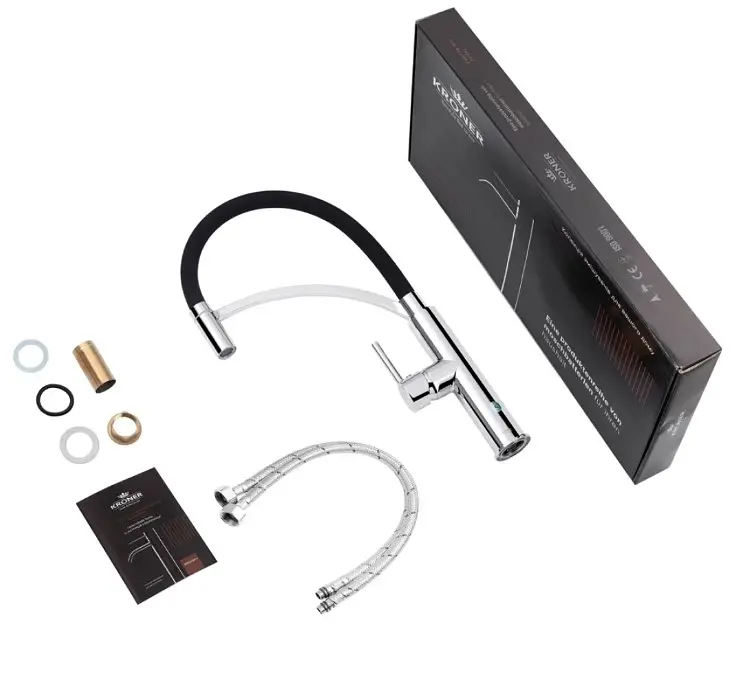 Смеситель для кухни Kroner KRP Ersel - C03900BLK (CV033801) - фото 8