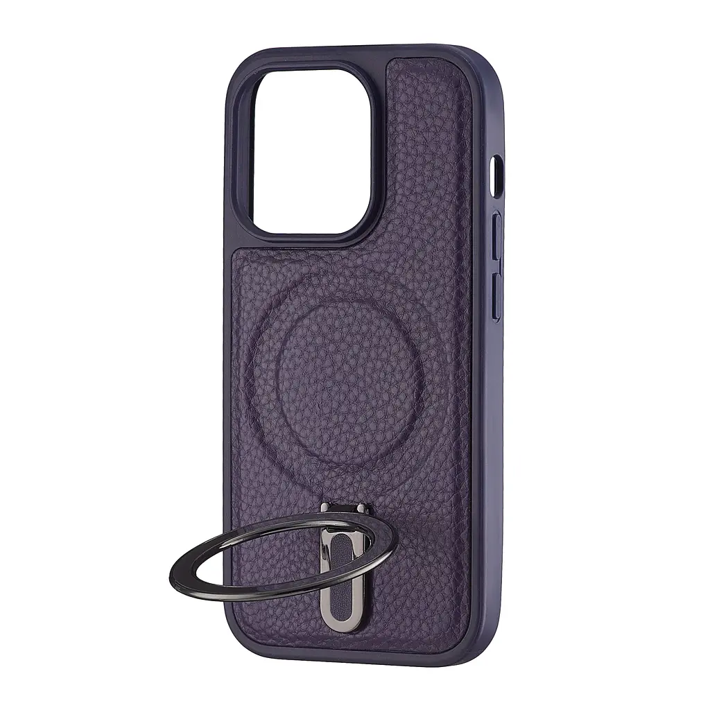 Чохол Jinduka Leather Ringo iPhone 14 Pro Purple - фото 4