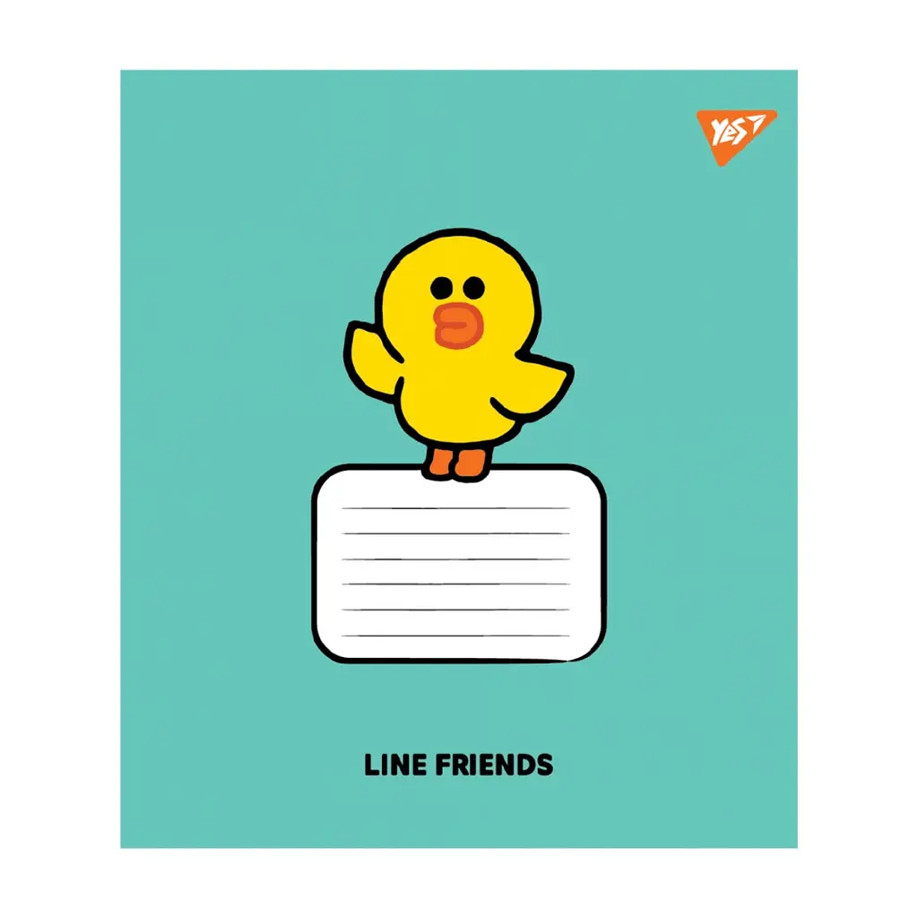 Зошит Yes Line Friends Stylish А5 12 аркушів лінія (767646), в асортименті - фото 6
