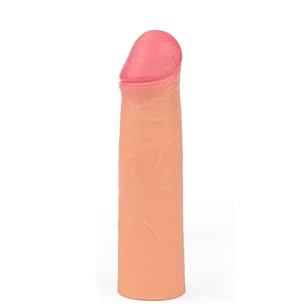 Еластична подовжуюча насадка на член Lovetoy Revolutionary Silicone Nature Extender, +5 см (тілесний)