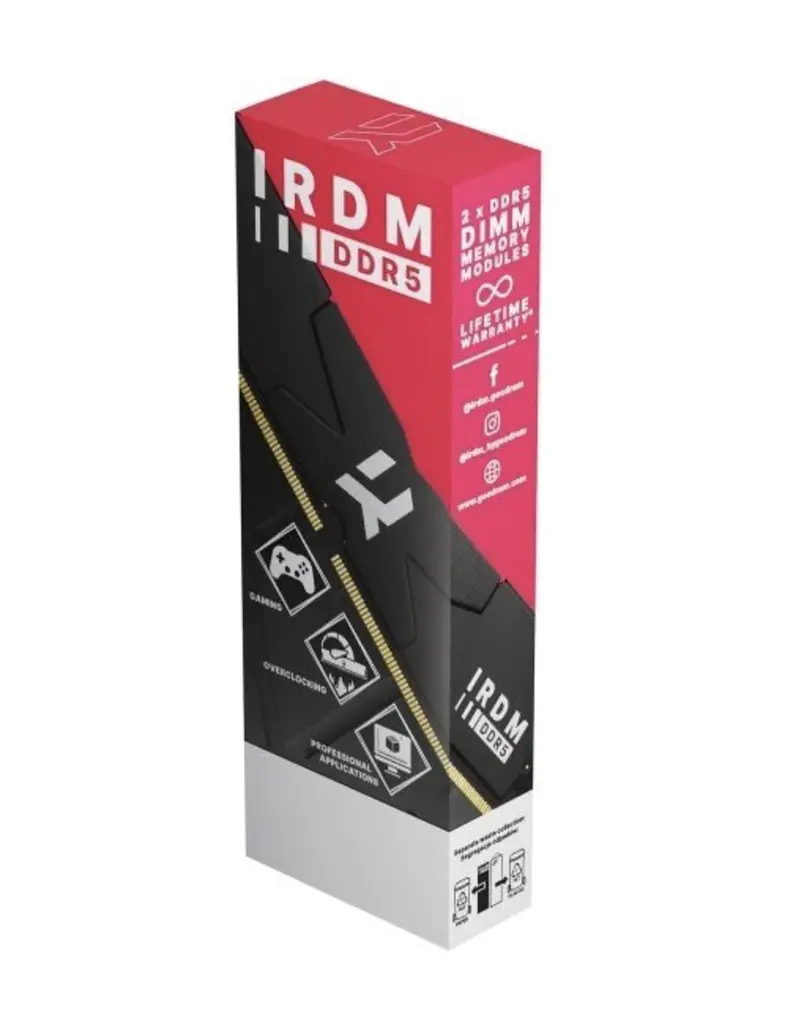 Пам'ять для настільних комп'ютерів Goodram 64 GB (2x32GB) DDR5 6800 MHz IRDM Black (IR-6800D564L34/64GDC) - фото 3