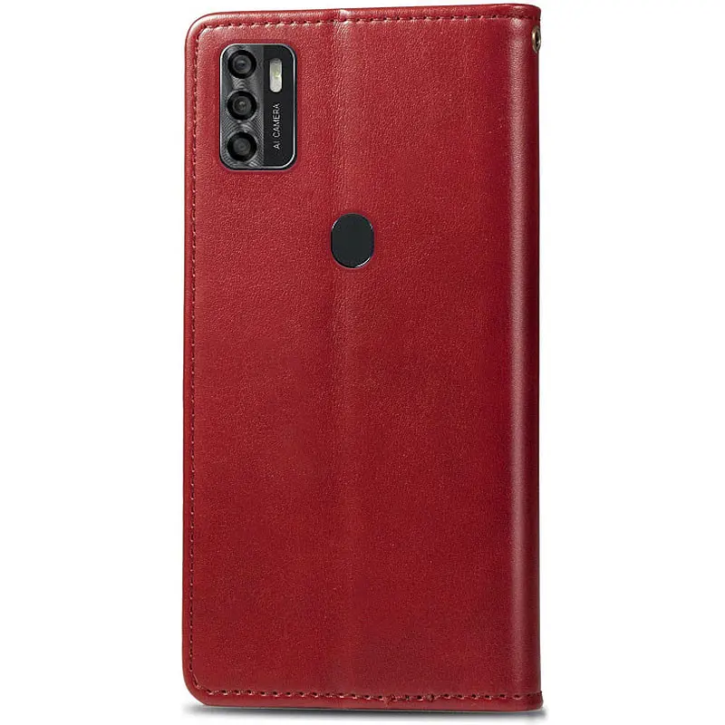 Кожаный чехол-книга Getman Gallant (PU) для ZTE Blade A7s (2020) Красный - фото 2