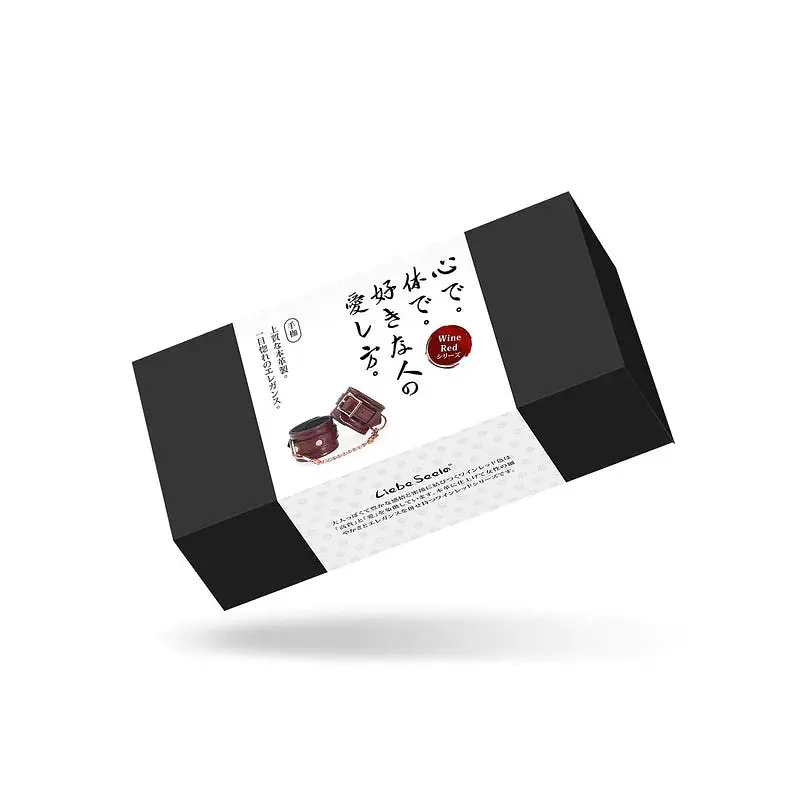 Наручники Liebe Seele Wine Red Handcuffs 27 см бордовый - фото 2