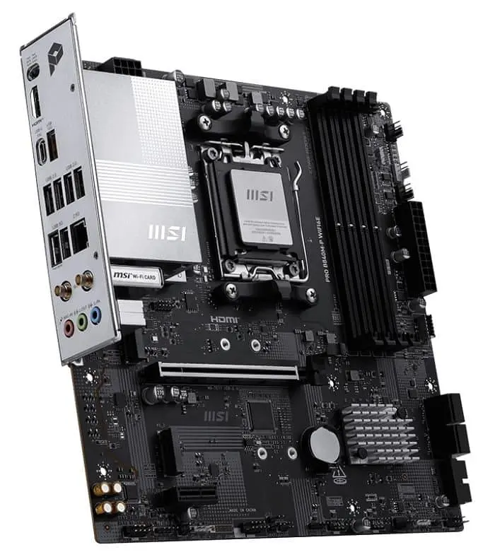 Материнська плата MSI PRO B840M-P WIFI6E (PRO B840M-P WIFI6E) (Socket AM5, AMD B840, Micro-ATX) - фото 2