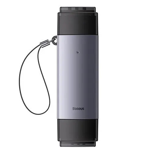 Карт рiдер Baseus Lite Series USB-A & Type-C to SD/TF Card Reader 2-in-1 зчитувач карт пам'яті WKQX060113 - фото 2