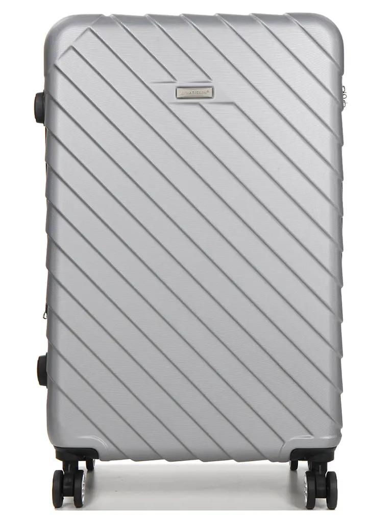 Валіза велика L ABS-пластик Madisson Snowball 03403 78х52х32см 103+17л Срібна - фото 3