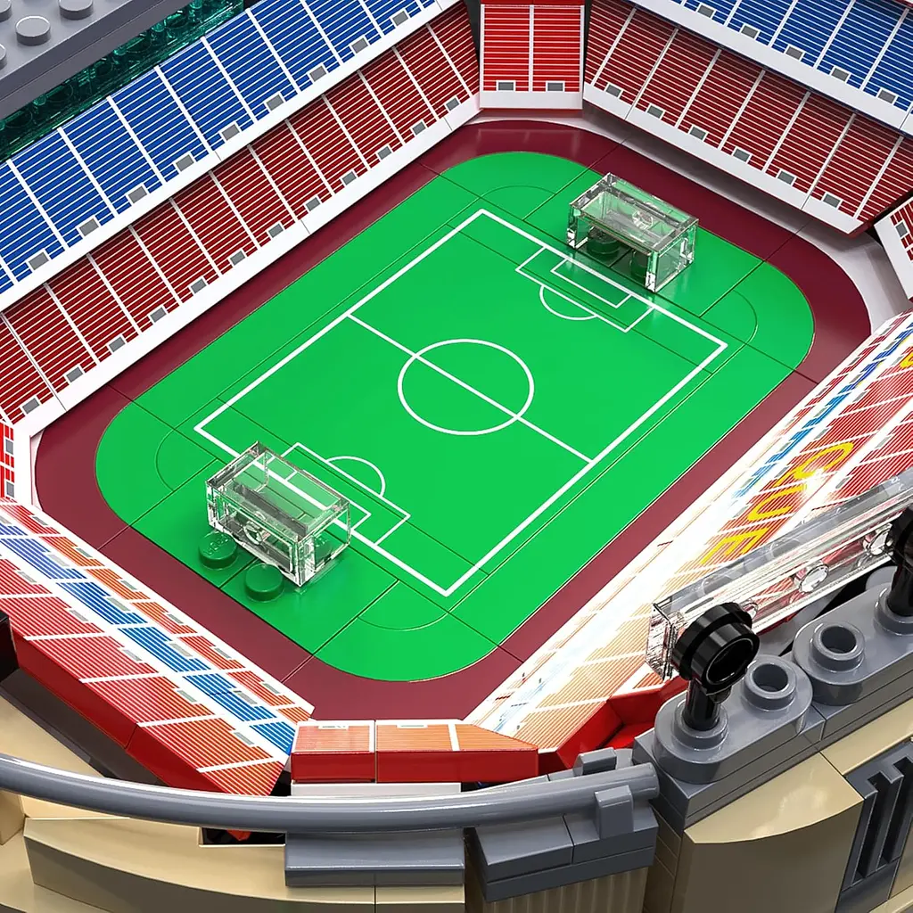 Конструктор стадіон Cada Fc Barcelona Camp Nou Spotify  Barca La Liga стадіон Барселони для дітей та дорослих, 728 деталей - фото 6