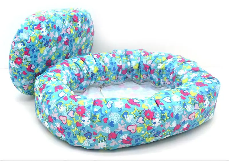 Лежак для собак та котів Zoo-hunt Лежебока бірюзовий №3 54х68х14 см - фото 2