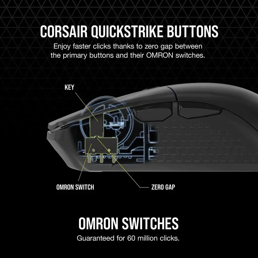 Миша Corsair Katar Elite Wireless Black (CH-931C111-EU) - фото 9