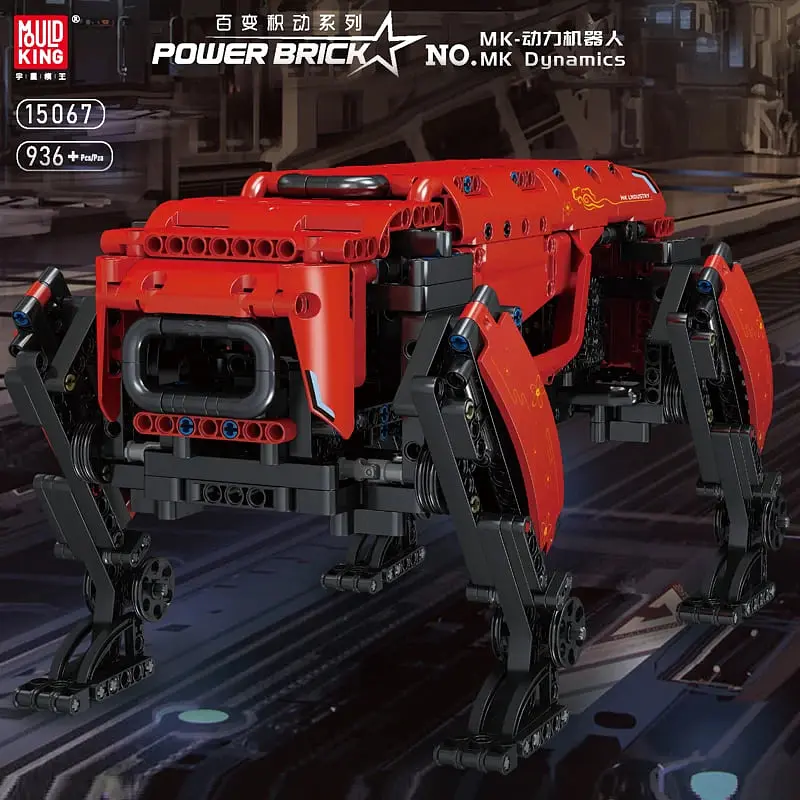 Конструктор дитячий на радіокеруванні Mould King Робот-Пес 921 деталь  - фото 8