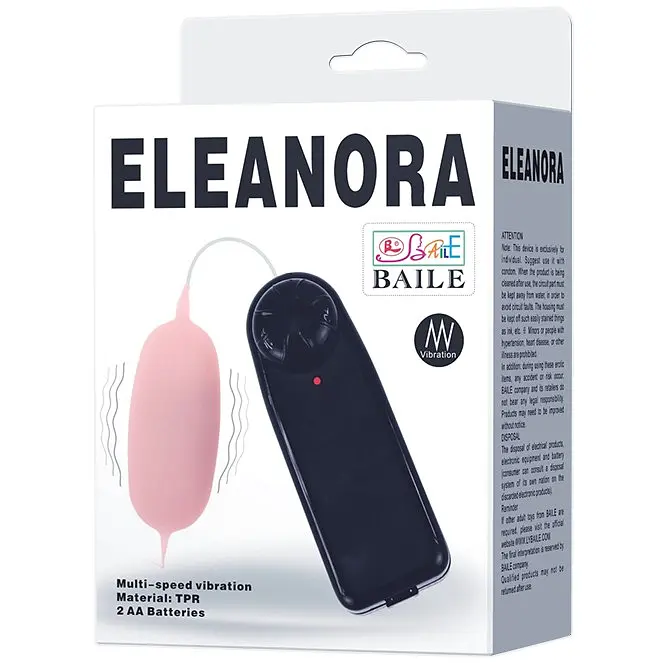 Віброяйце Baile Eleanora Cyber Vibrating Egg Flesh з пультом дистанційного керування, 9.3 см - фото 6