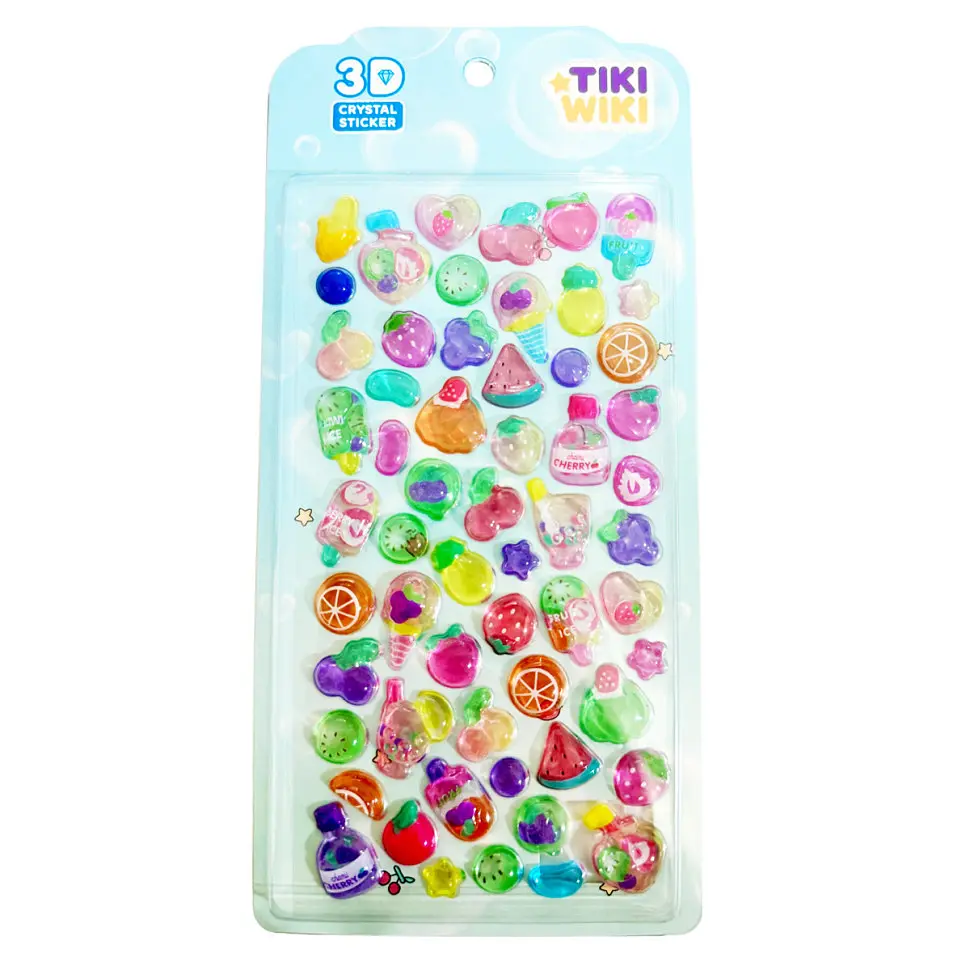 Набір 3D-наліпок "Тікі фрукти S2" Tiki Wiki 25ESE009-09 серії Crystal