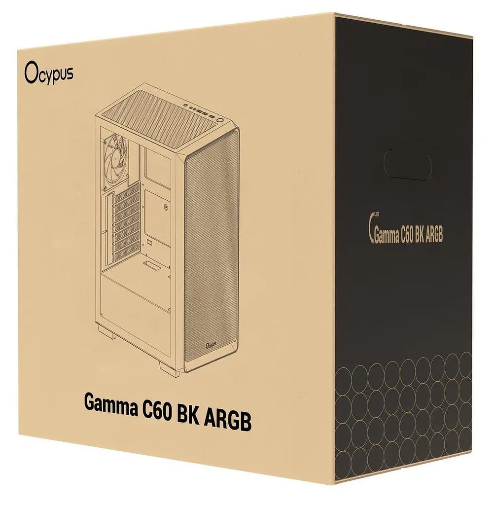 Корпус Ocypus Gamma C60 ARGB Black (GAMMA-C60-BKG400XX-GL) - фото 11