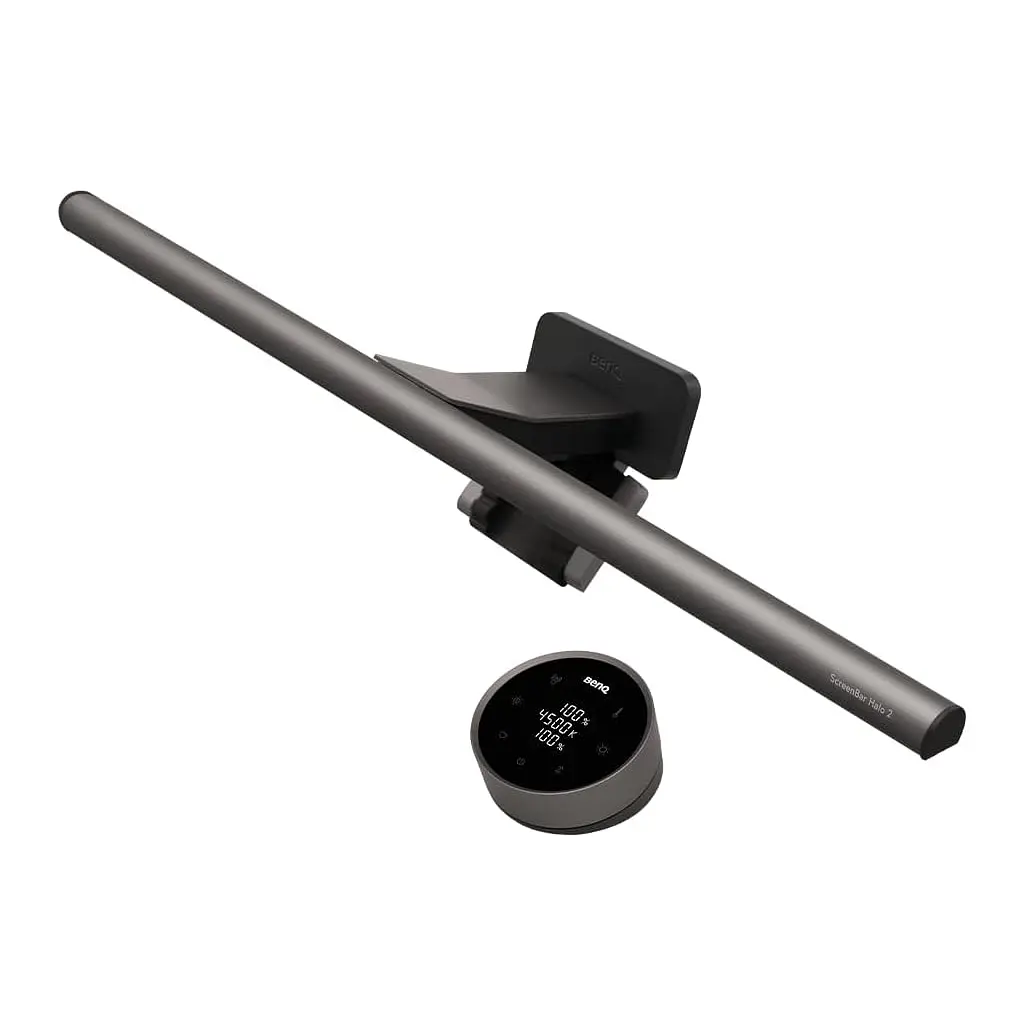 Настільна лампа BenQ Clip ScreenBar Halo 2 Dark Grey (9H.W4PWT.ES1)