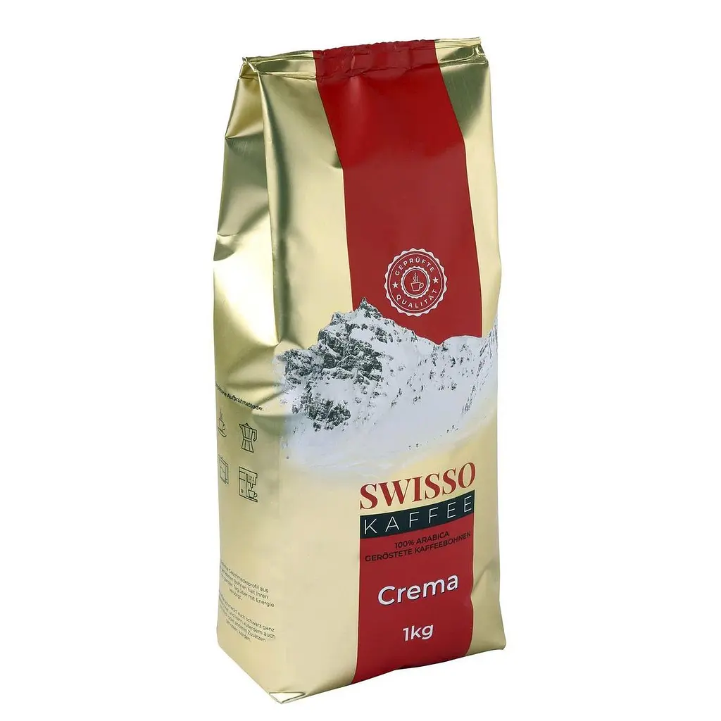 Кава Swisso Kaffee Crema в зернах 1 кг - фото 2