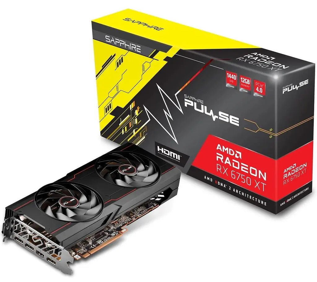 Відеокарта Sapphire AMD Radeon RX 6750 XT 12Gb Pulse OC (11318-03-20G) (11318-98-90G) (GDDR6, 192 bit, PCI-E v4.0 x16) FR - фото 5