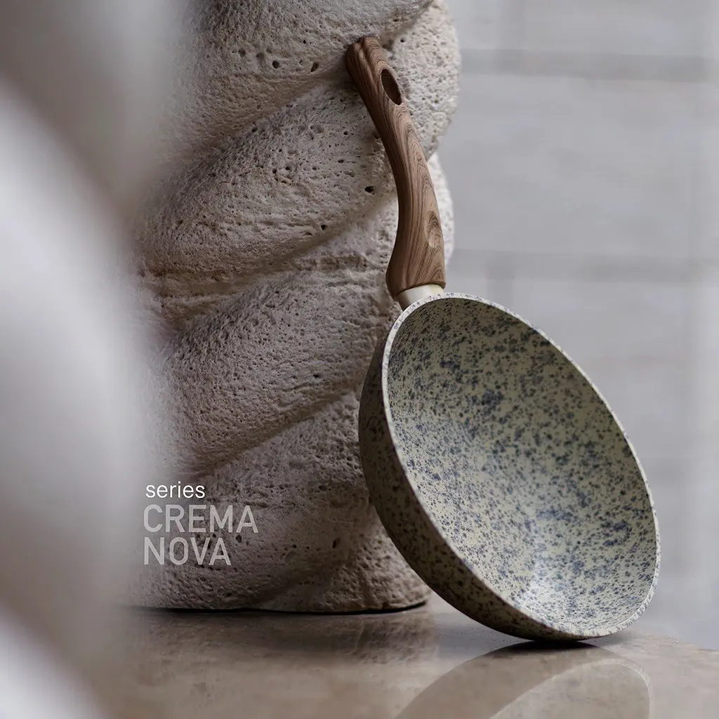 Сковорода універсальна Fissman Crema Nova 24 см кремова AL-4321-24 - фото 6