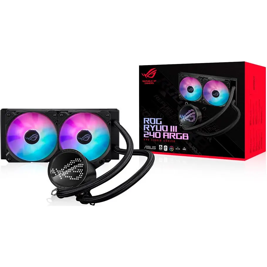Система водяного охолодження Asus ROG Ryuo III 240 ARGB Black (90RC00J1-M0UAY0) [103412] - фото 8