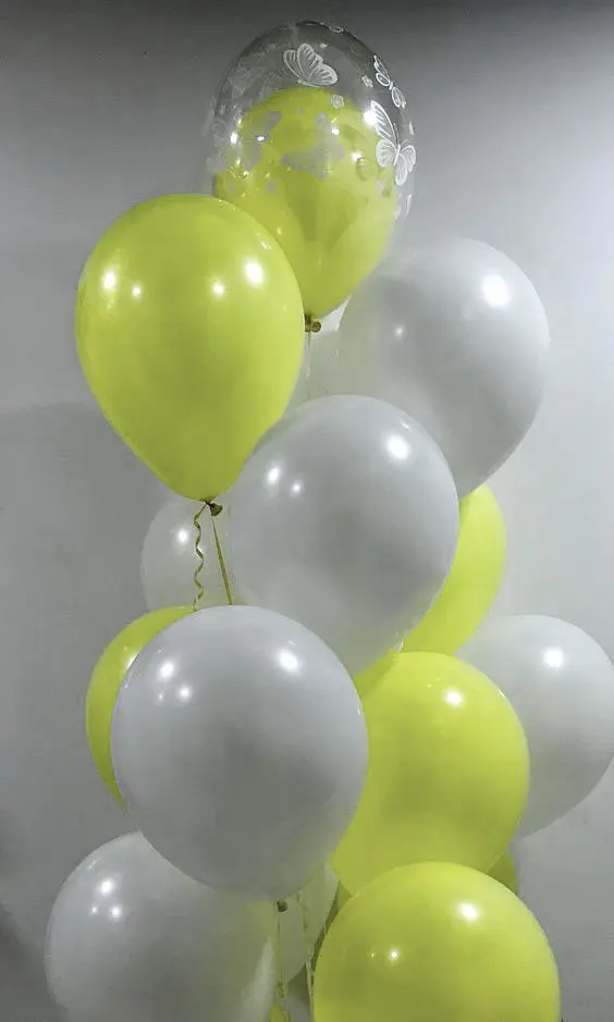 Кулька повітряна латексна 30 см (100) макарун лимонно-зелений, IDEA7-DL-019 - фото 3