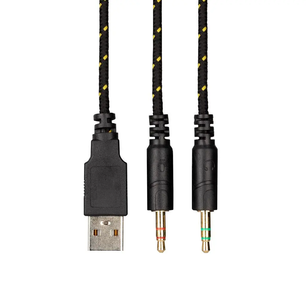 Наушники 2E Gaming гарнитура игровая HG300 LED 3.5mm (2E-HG300BK) черная - фото 6