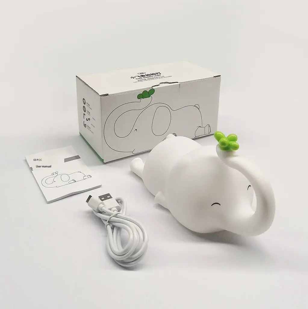 Силіконовий бездротовий нічник «Слоненя» - фото 6