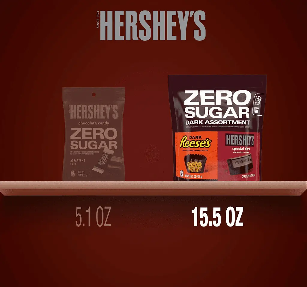 Мікс шоколадних цукерок Hershey's And Reese's Zero Sugar Assorted Dark Chocolate Candy 439г - фото 5