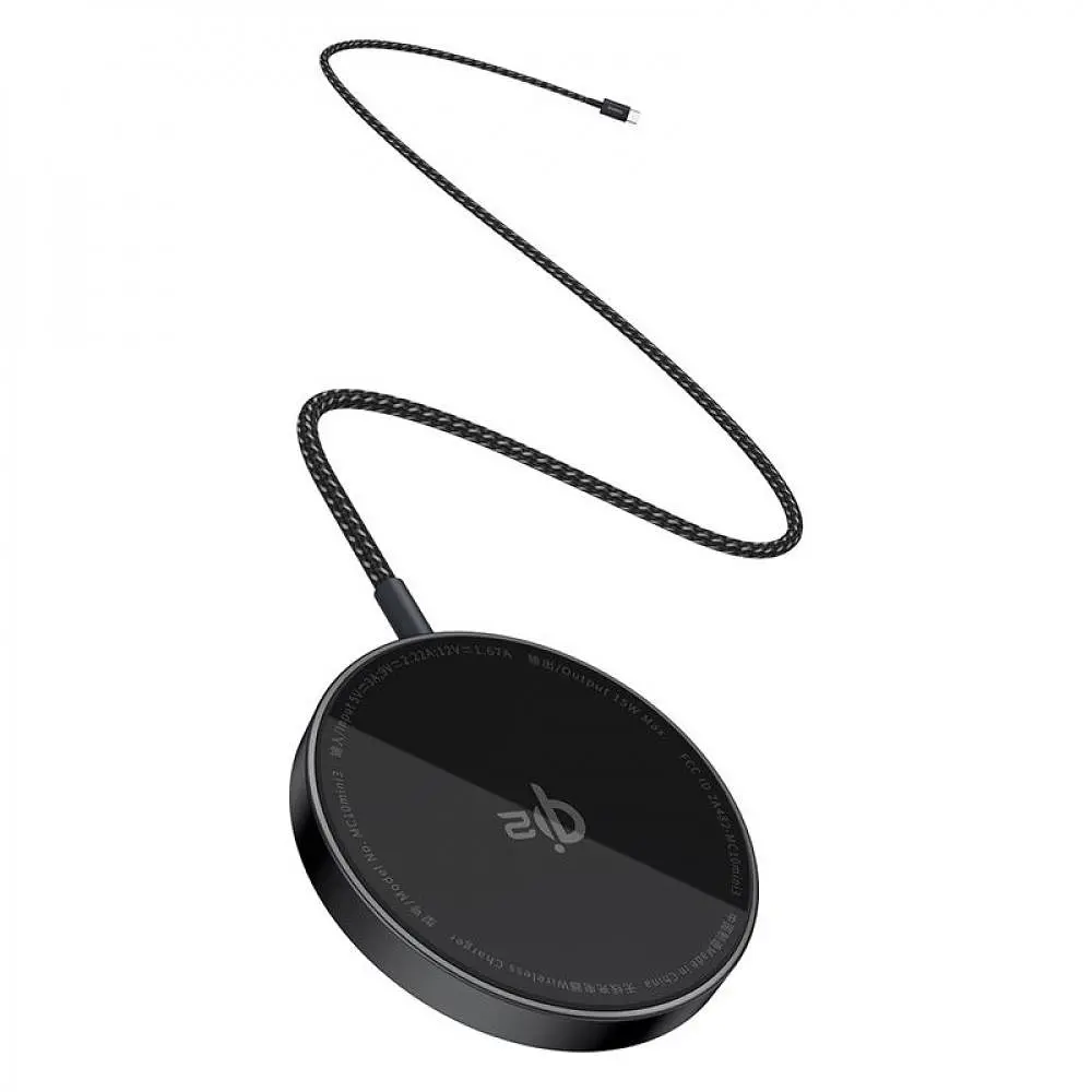 Зарядний пристрій Baseus Simple Mini4 Air Magnetic Qi2 15W чорний (P10278200111-00) - фото 3