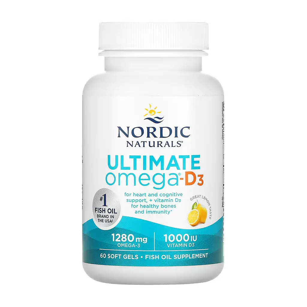 Омега-3 риб'ячий жир Nordic Naturals Ultimate Omega-D3 для серця, мозку та зору 60 софтгелів - фото 3